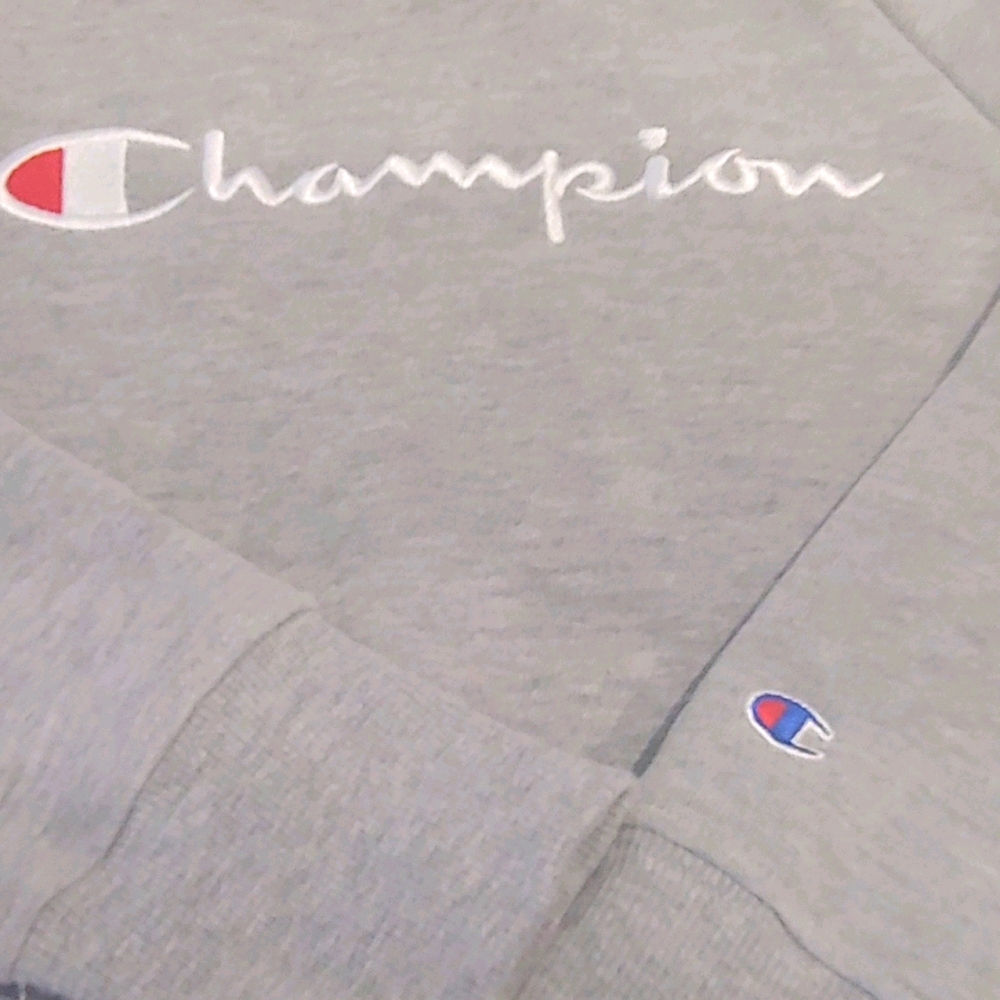 Champion girls gray pullover hooded sweatshirt